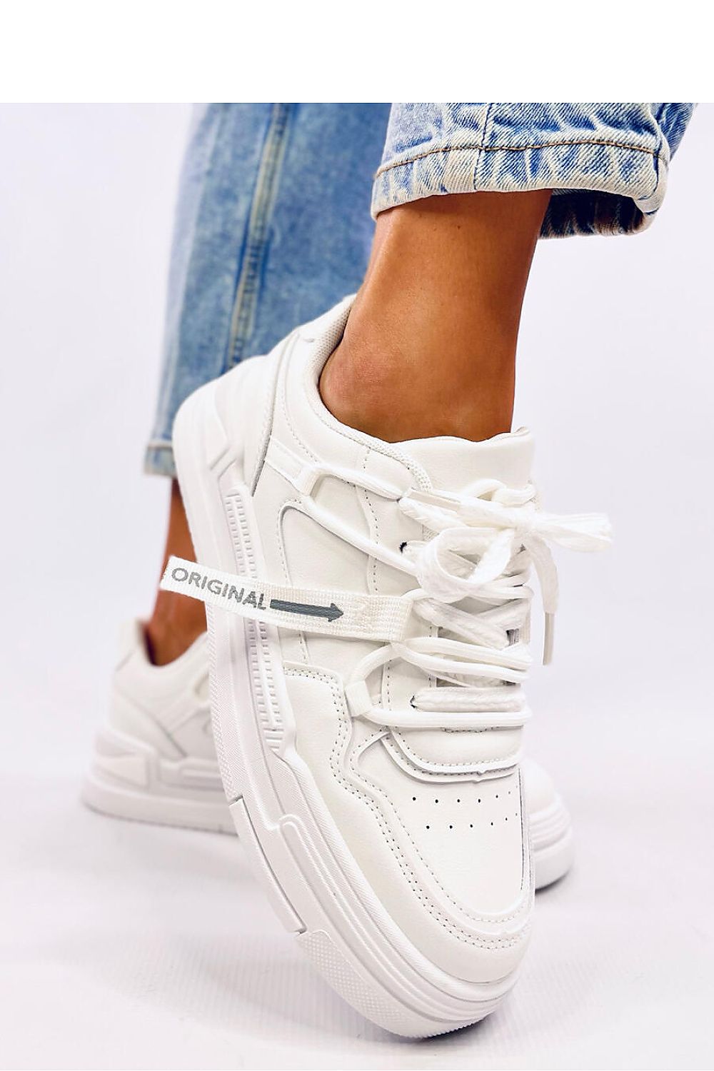 TEEK - Original Classic All White Laced Sport Shoes SHOES TEEK MH   