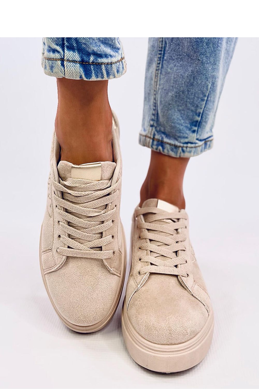 TEEK - Beige Triple Heart Sneakers SHOES TEEK MH   