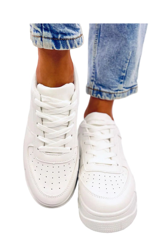 TEEK - All White Classic Low Top Sneakers SHOES TEEK MH   