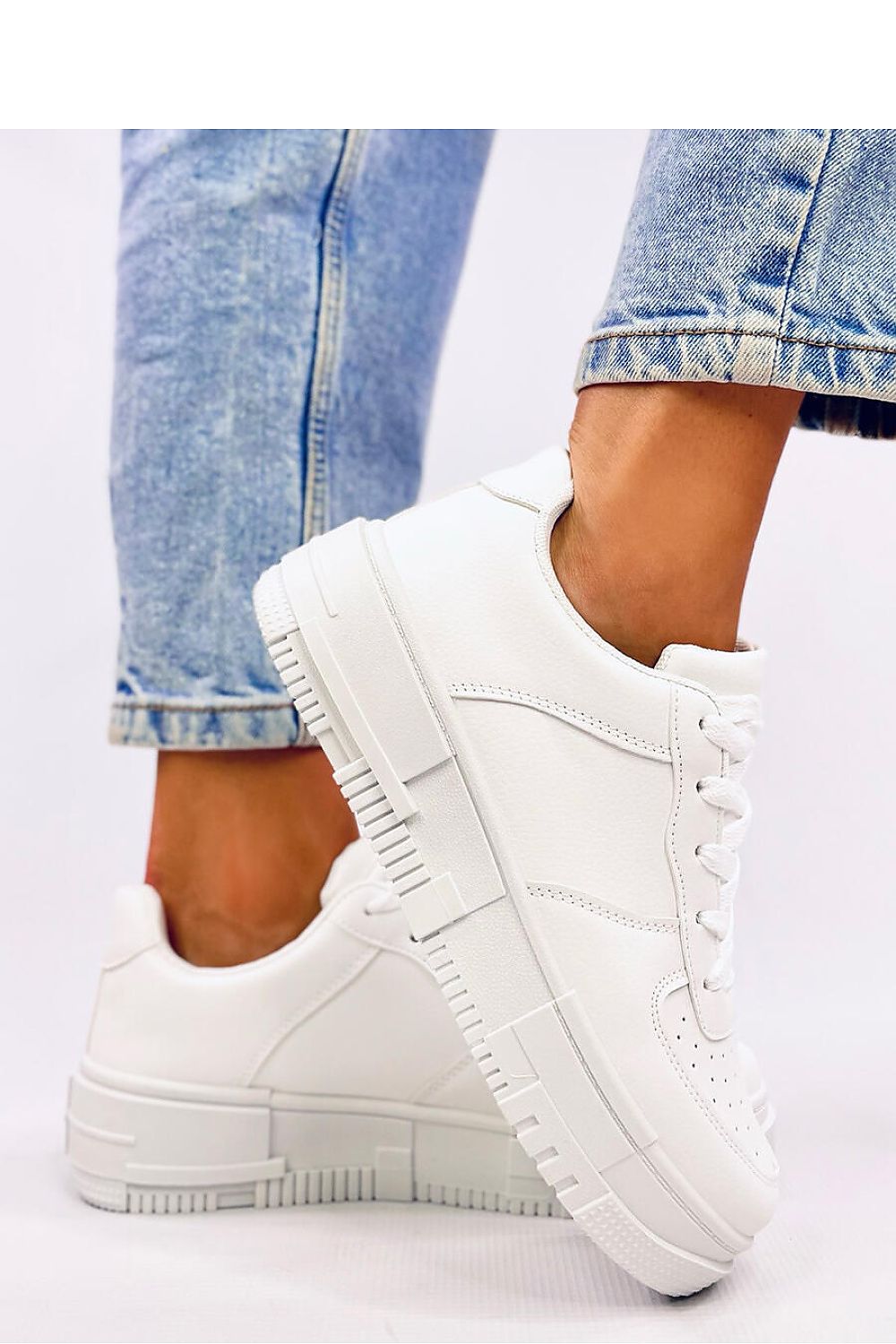 TEEK - All White Classic Low Top Sneakers SHOES TEEK MH 5.5  