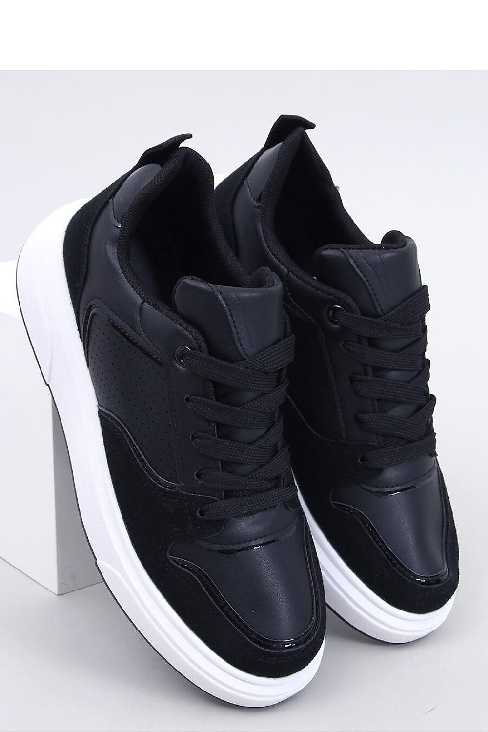 TEEK - Black Laced Black Ladies Sneakers SHOES TEEK MH   