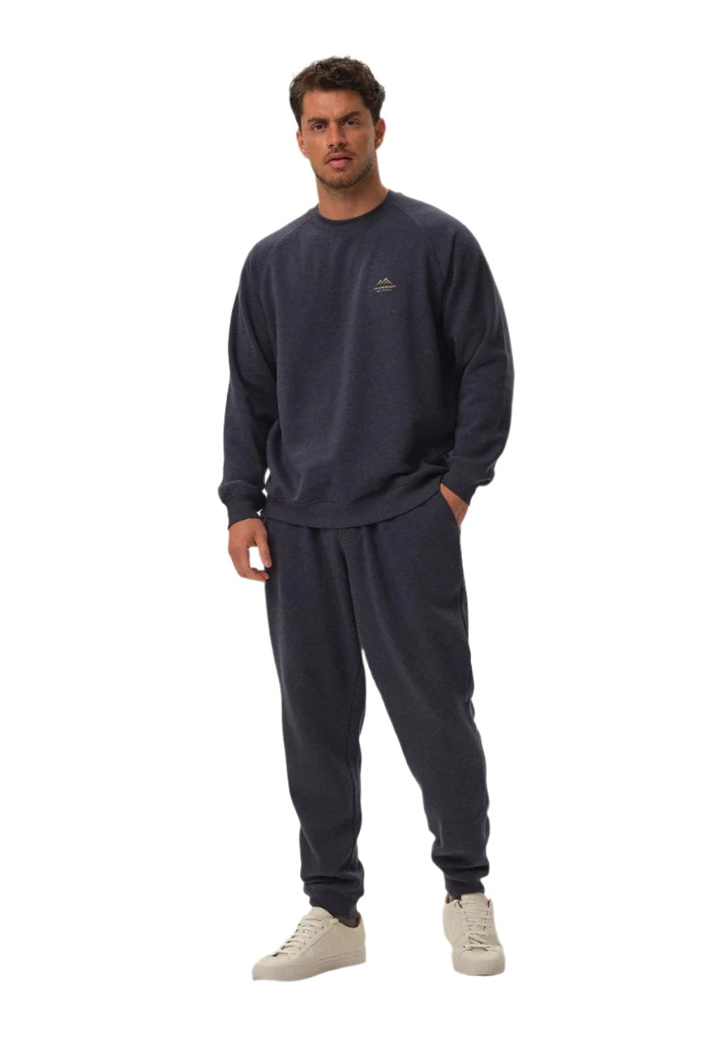 TEEK - Mens Navy Blue Ridged Comfort Sweatsuit Set SET TEEK MH M  