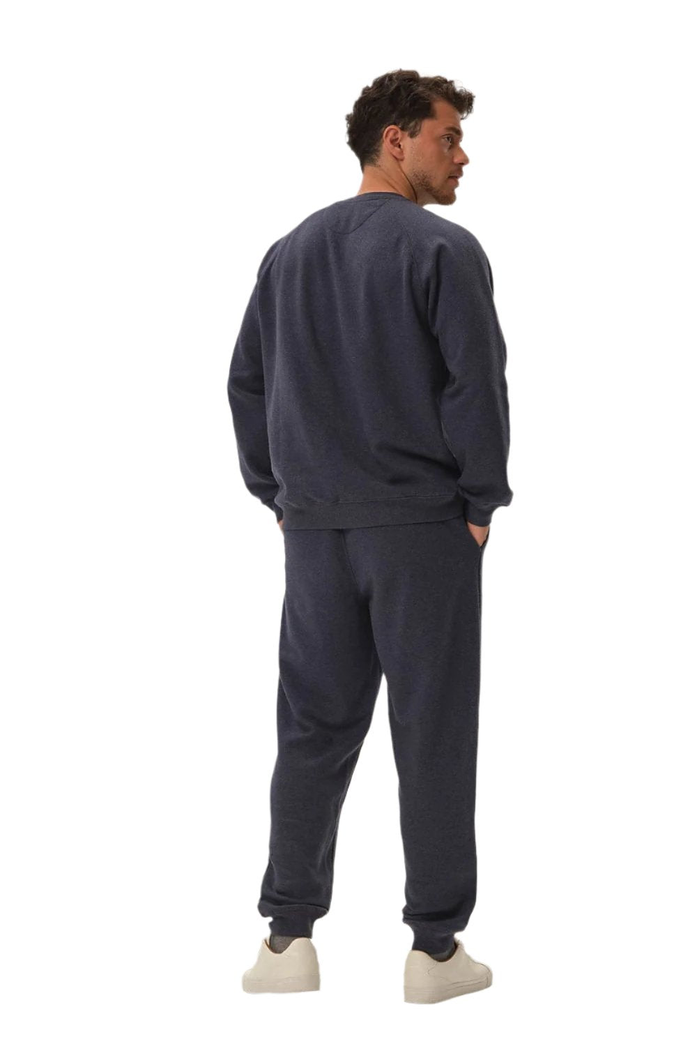 TEEK - Mens Navy Blue Ridged Comfort Sweatsuit Set SET TEEK MH   