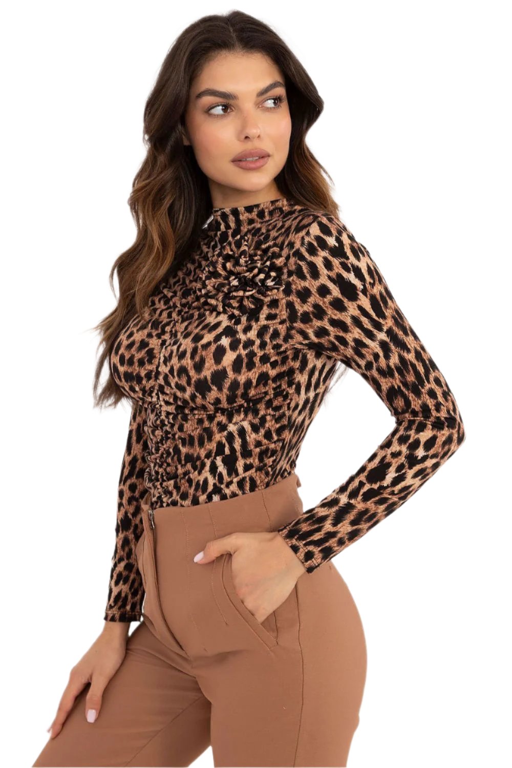 TEEK - Safari Patterned Full Cover Blouse TOPS TEEK MH   