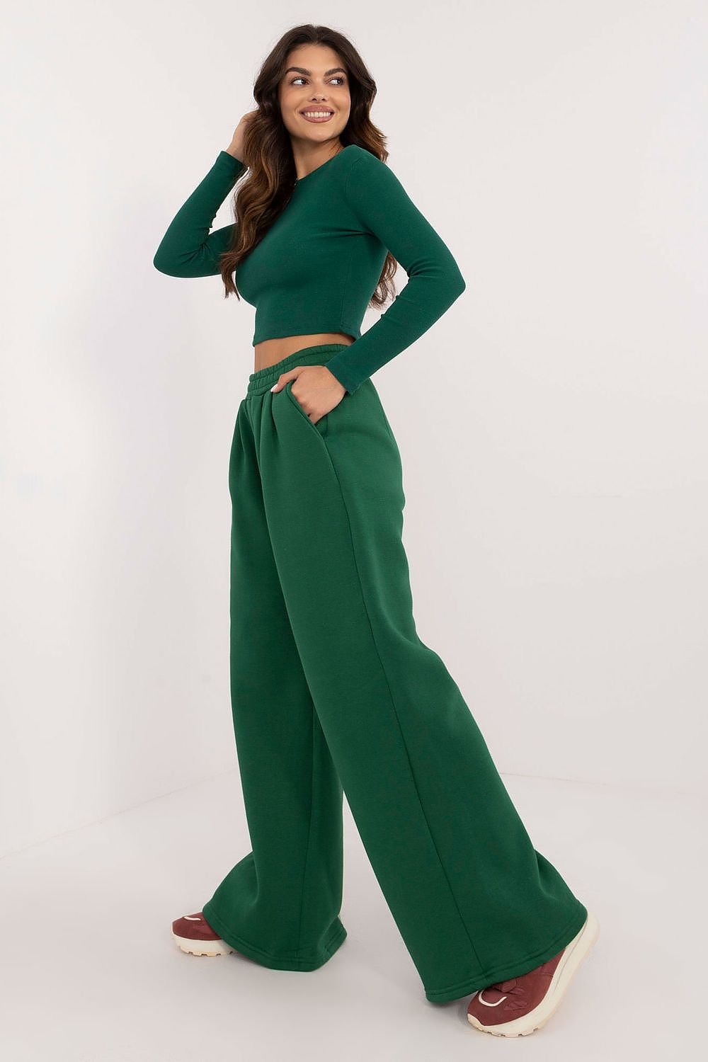 TEEK - 2pc Loose Legged Pockets Leisure Set SET TEEK MH green One Size 