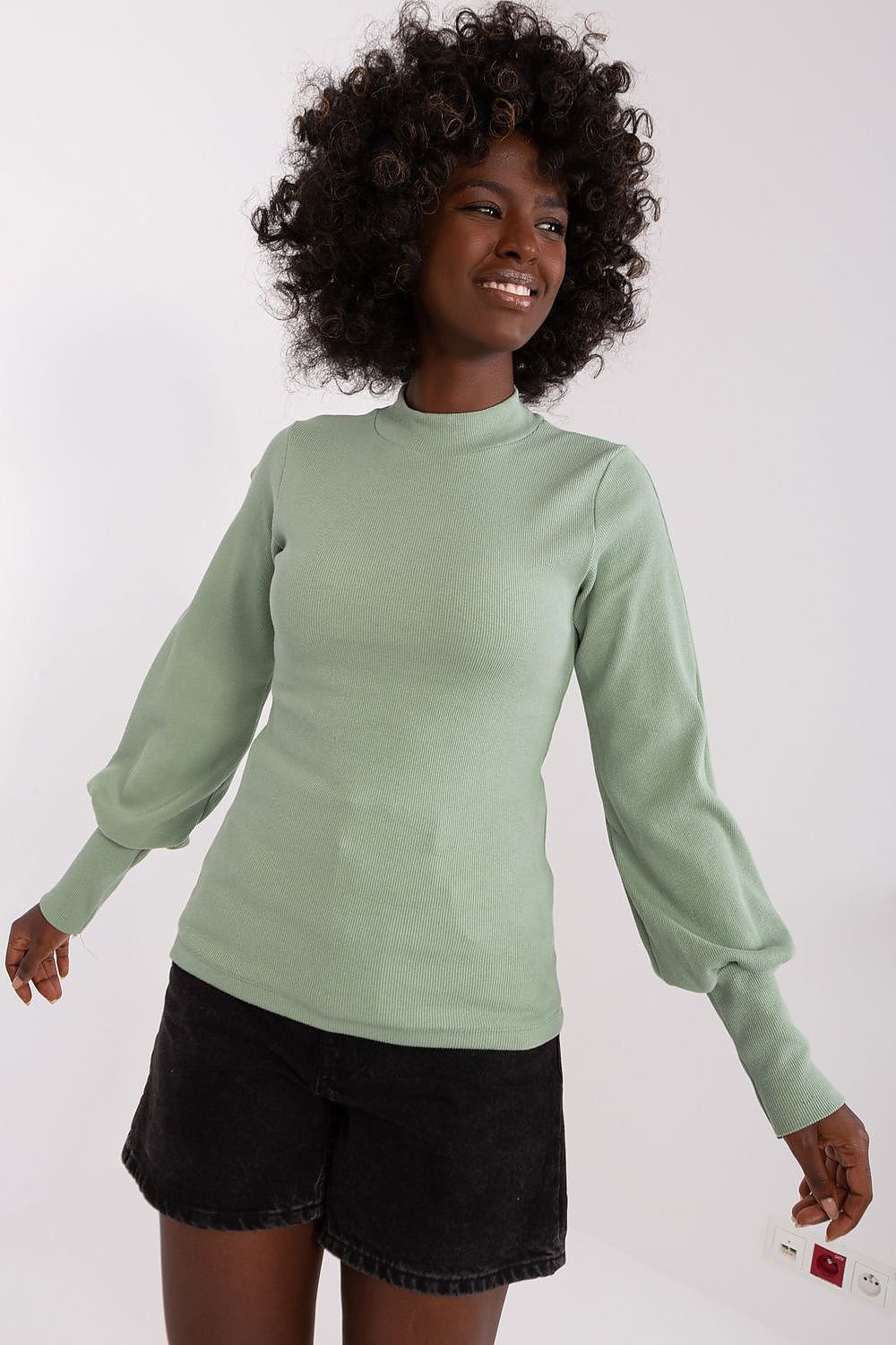 TEEK - Sweet Stretch Puff Sleeve Blouse TOPS TEEK MH green 3 S 