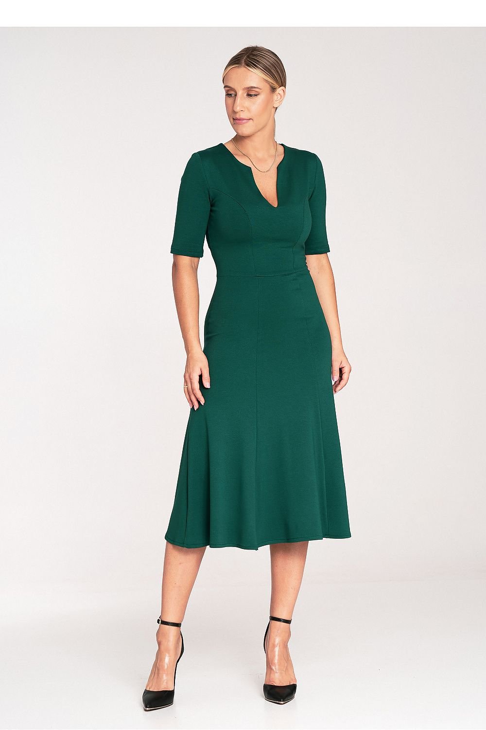 TEEK - Three Quarter Sleeve Dress DRESS TEEK MH green S 