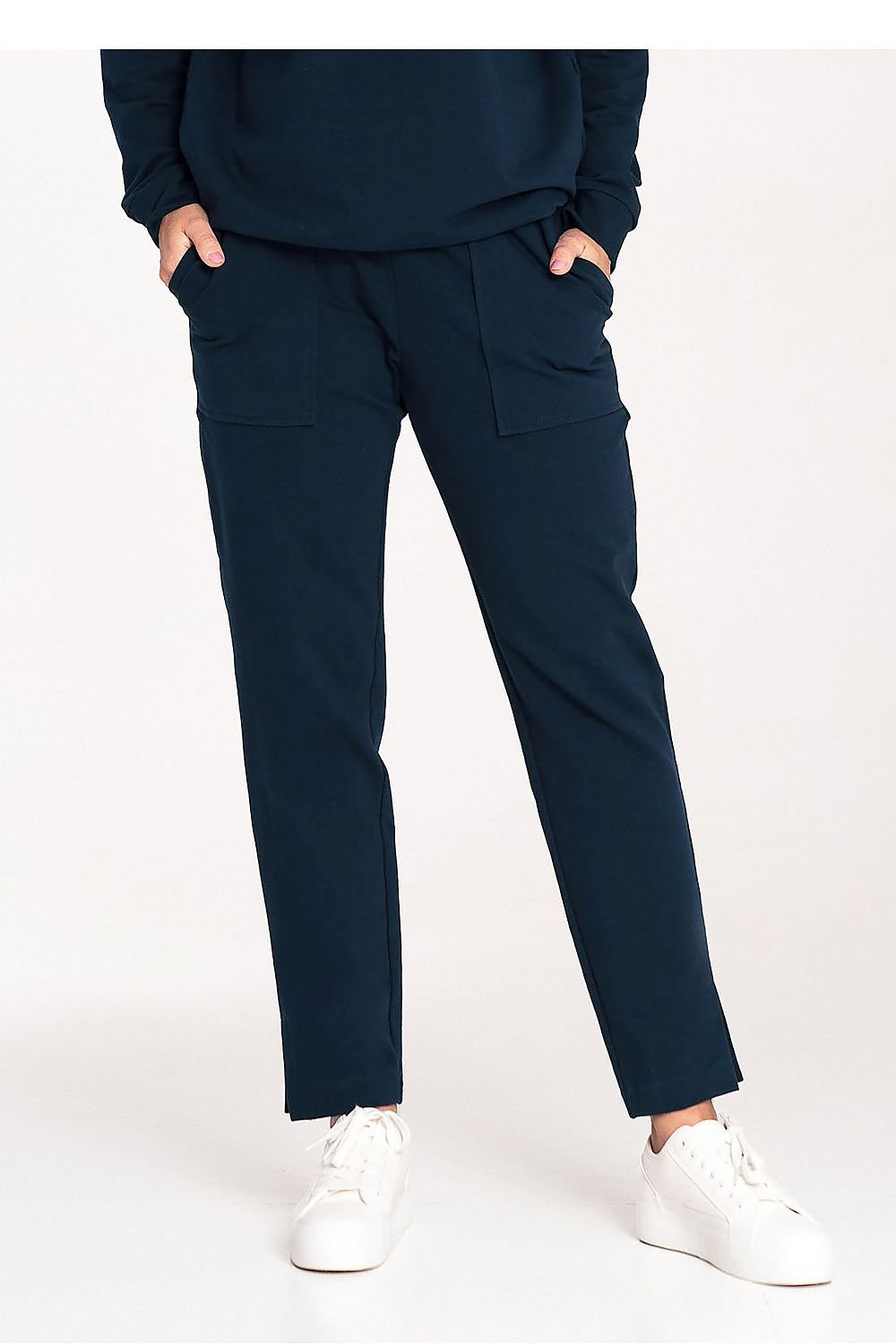 TEEK - Ankle Stop Pocketed Classic Tracksuit Sweatpants PANTS TEEK MH navy blue S 