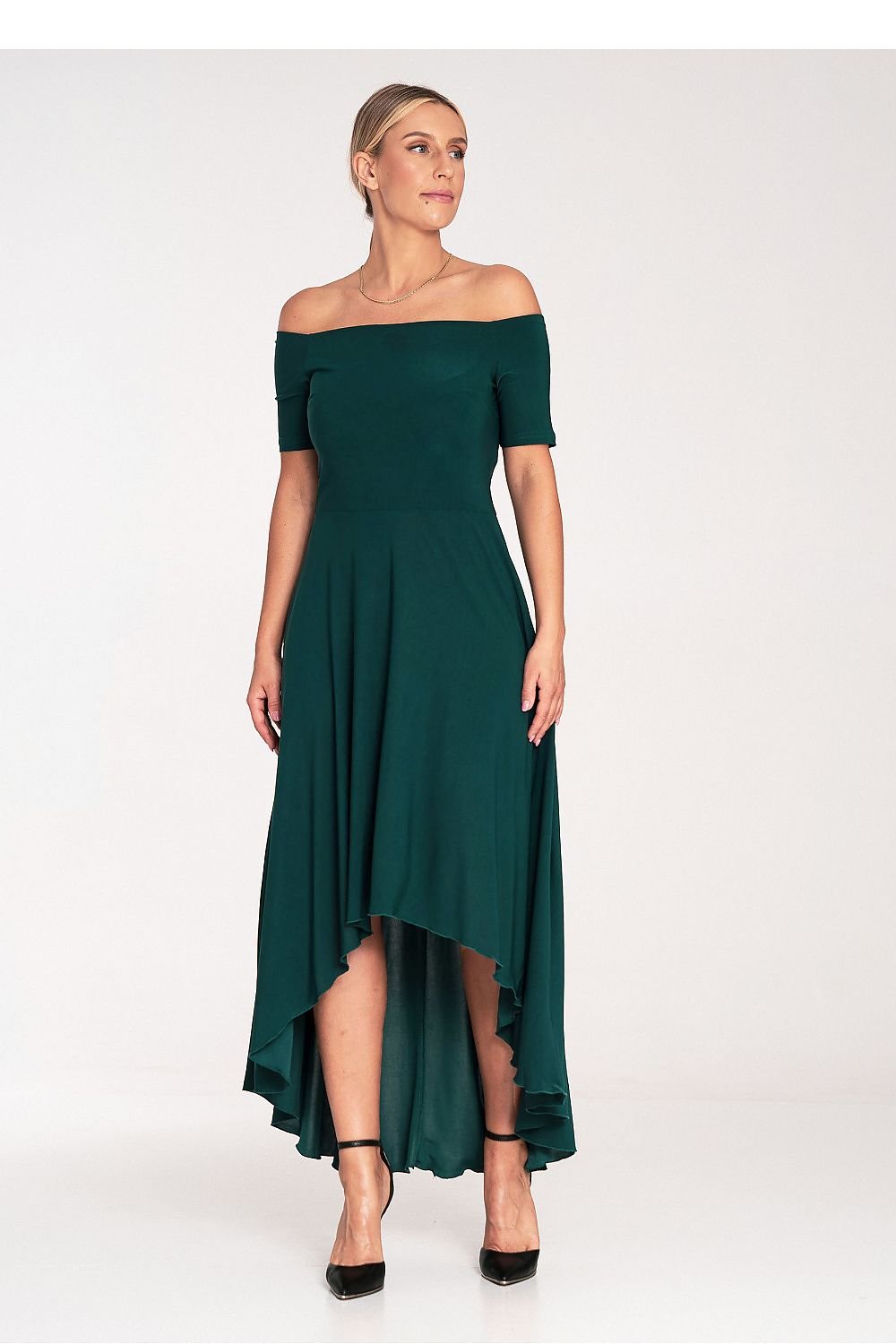 TEEK - Off-Shoulder Back Lengthy Evening Dress DRESS TEEK MH green S 