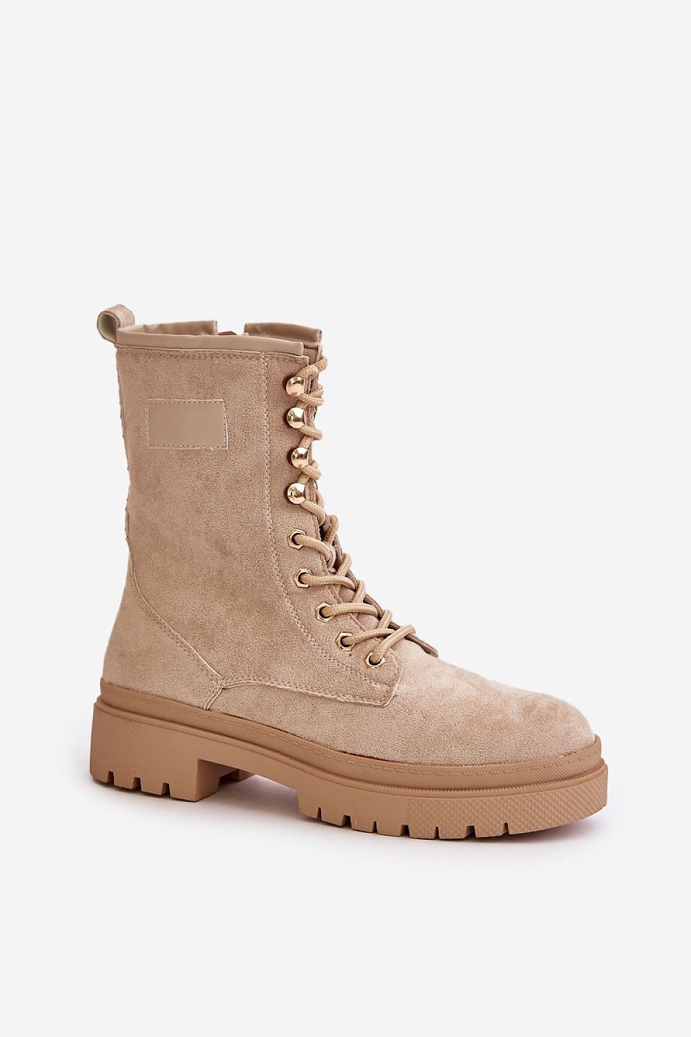 TEEK - Suede Zip Laced Combat Boots SHOES TEEK MH   