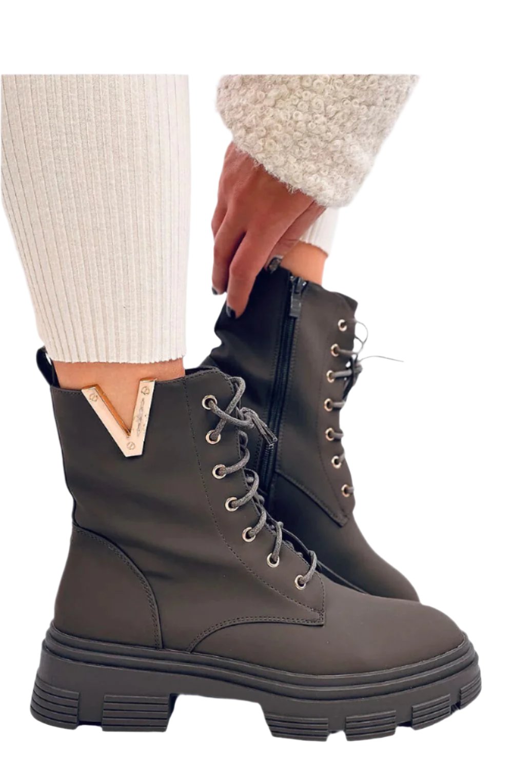 TEEK - Green V Ankle Boots SHOES TEEK MH   