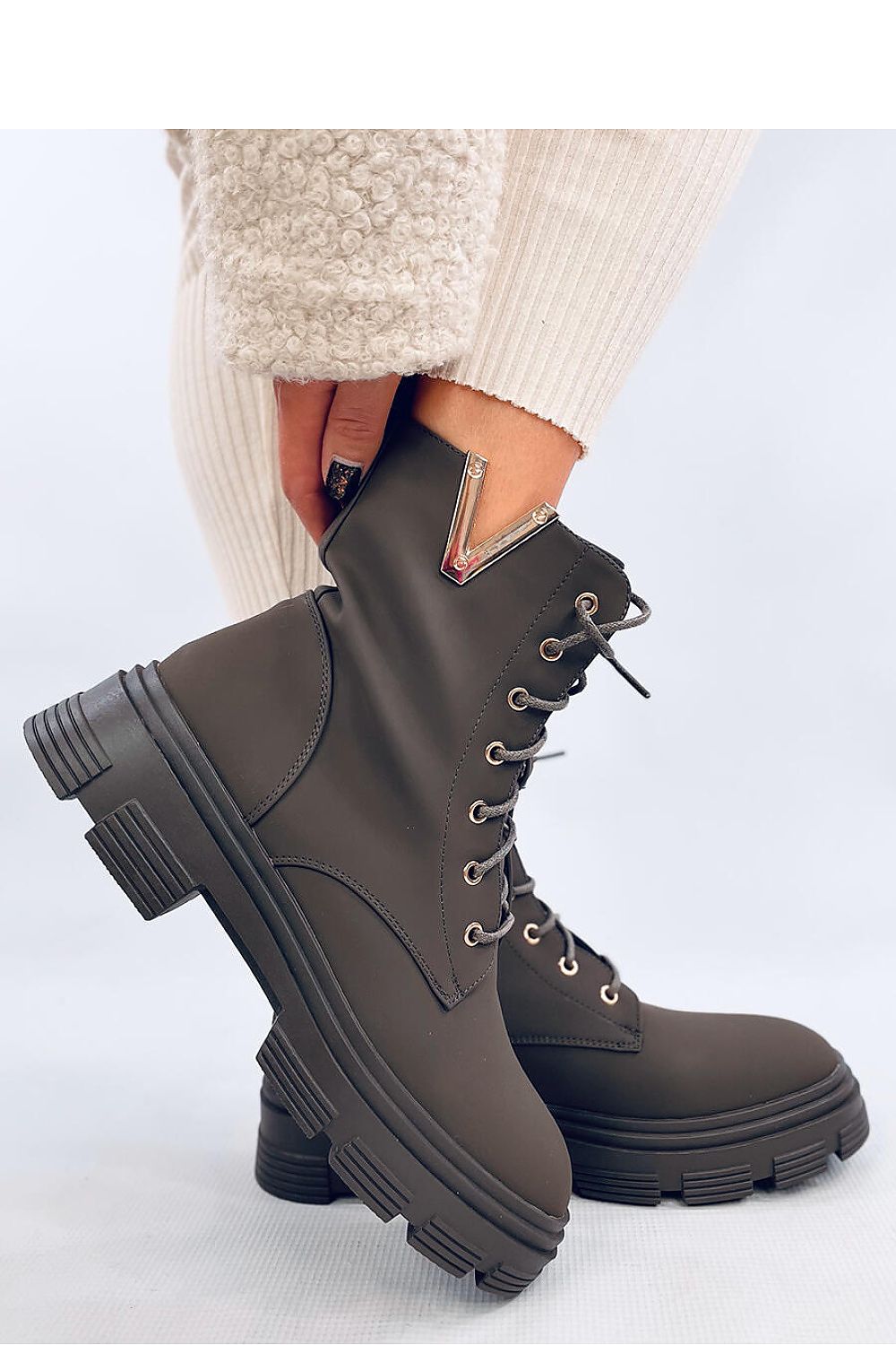 TEEK - Green V Ankle Boots SHOES TEEK MH   