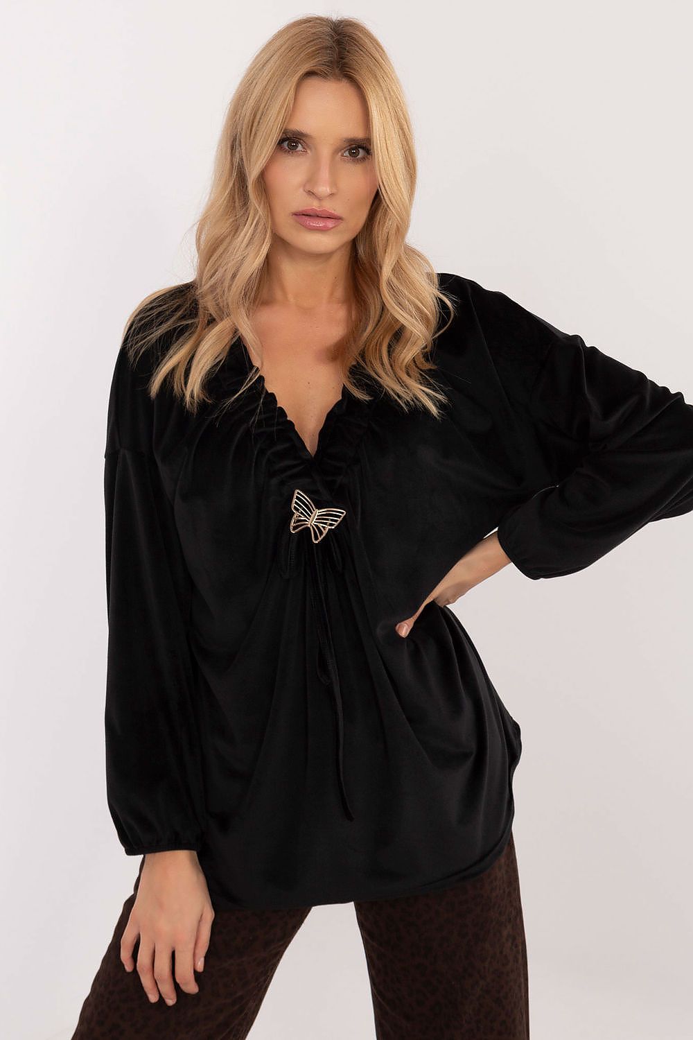 TEEK - Detachable Butterfly Long Sleeve Blouse TOPS TEEK MH   