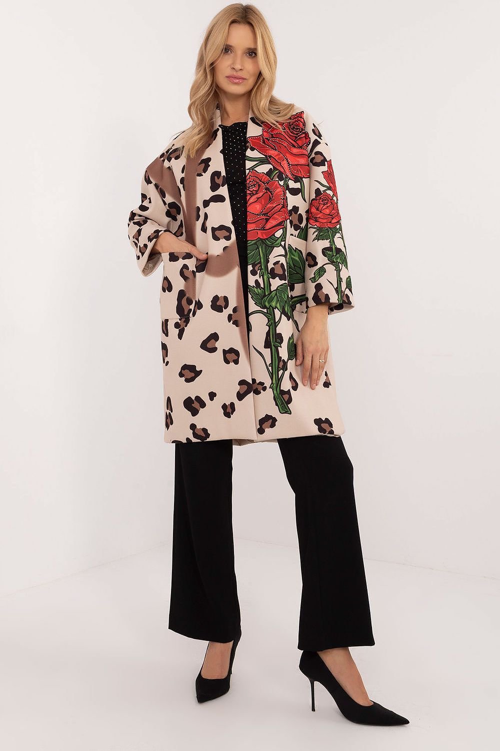 TEEK - Unbuttoned Wild Floral Coat COAT TEEK MH beige One Size