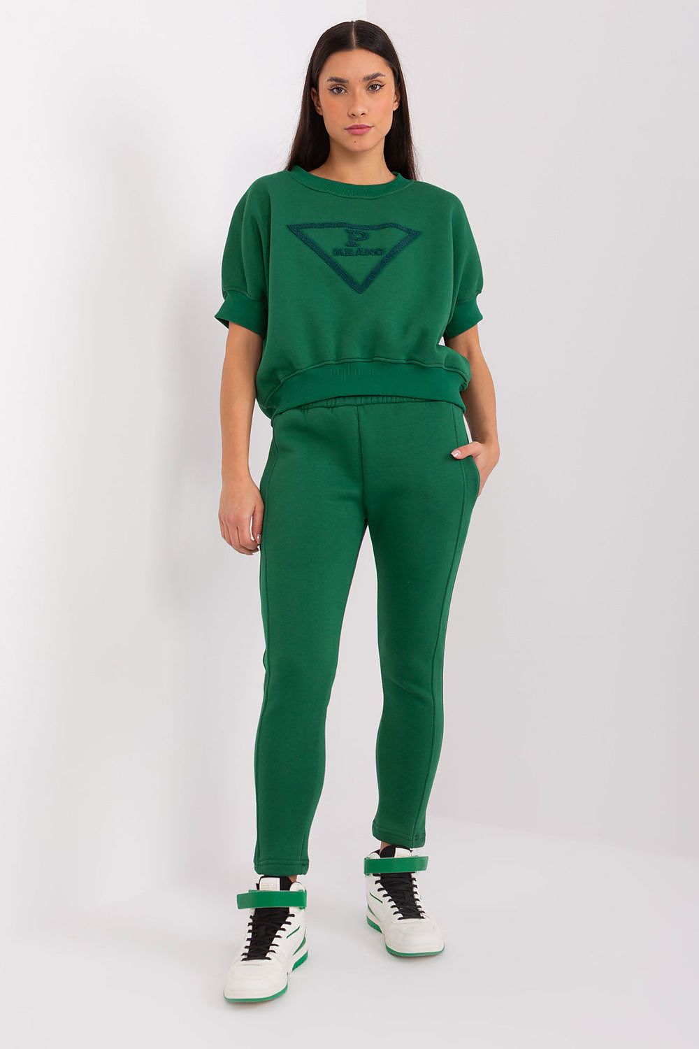 TEEK - 2PC Quarter Sleeve Sweatsuit SET TEEK MH green One Size 