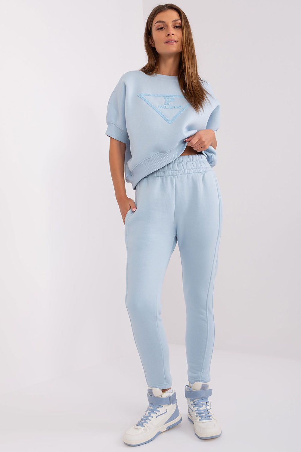 TEEK - 2PC Quarter Sleeve Sweatsuit SET TEEK MH blue 2 One Size 