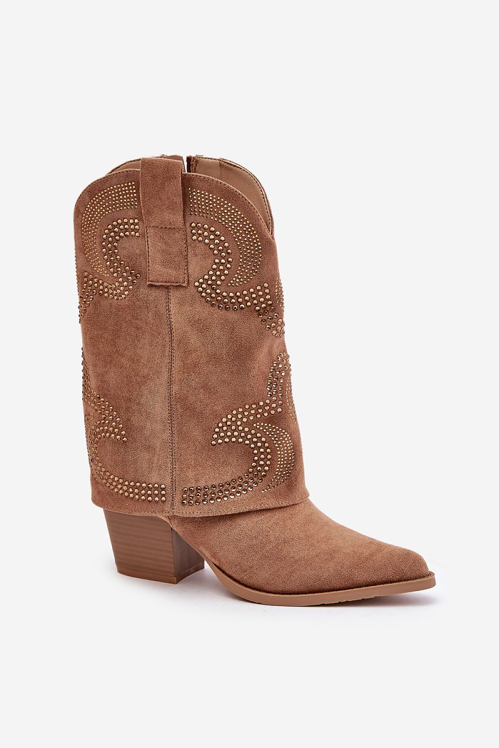 TEEK - Low Cuff Heel Western Suede Boots SHOES TEEK MH   