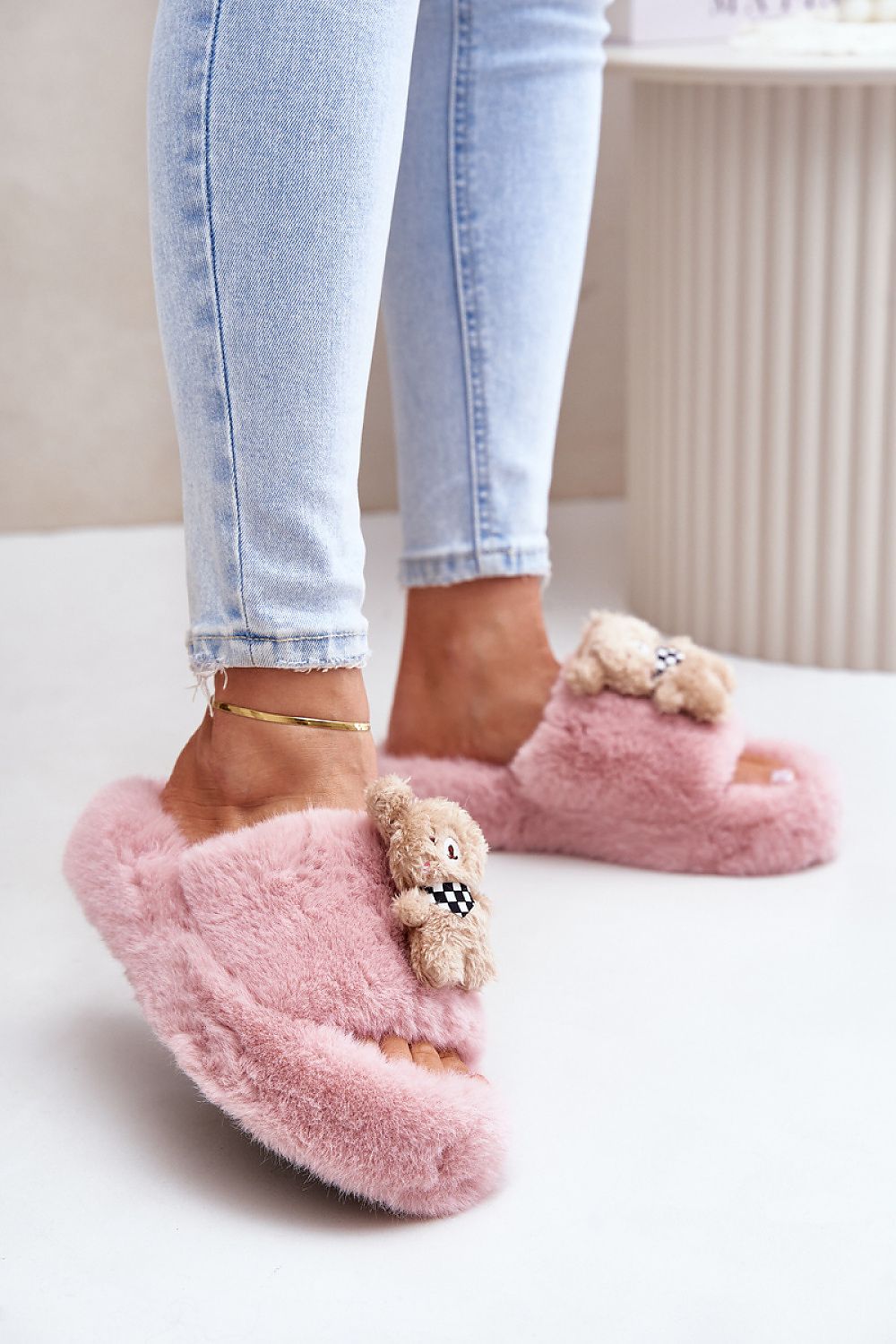 TEEK - Bear Bodied Slippers SHOES TEEK MH pink 6.5 