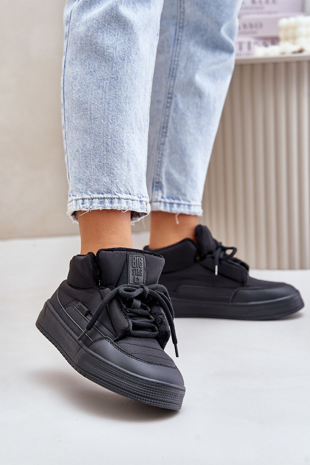 TEEK - Black Laced Bee Sting Sneakers SHOES TEEK MH   