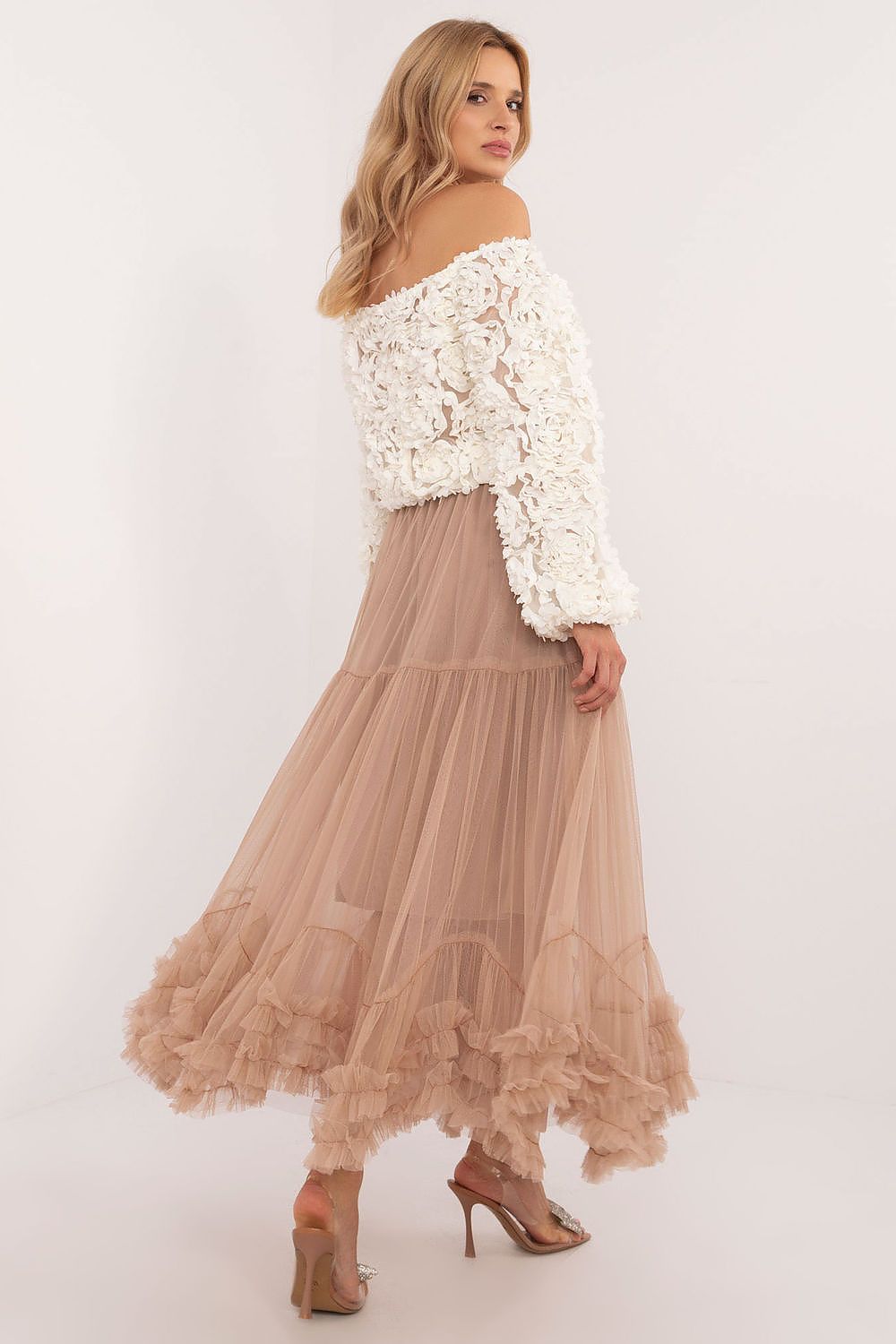 TEEK - Long Bottom Ruffle Tulle Skirt SKIRT TEEK MH   