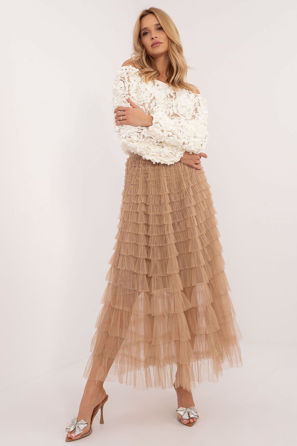 TEEK - Long Ripple Tulle Skirt SKIRT TEEK MH   