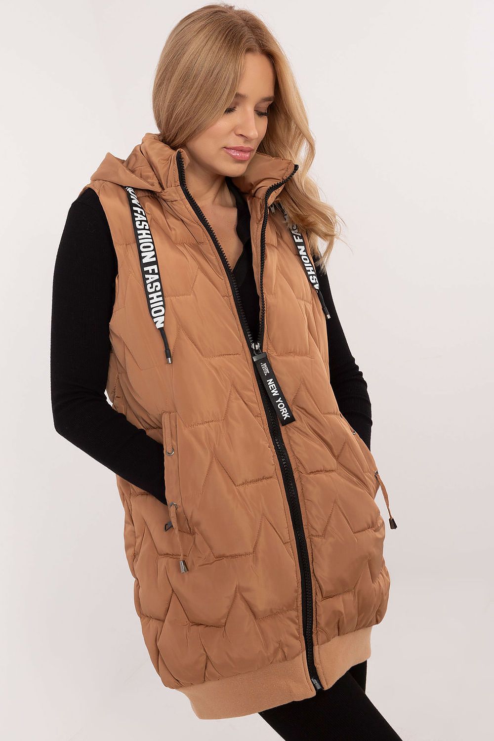 TEEK - Fashion Hooded Ripple Gilet JACKET TEEK MH brown S 