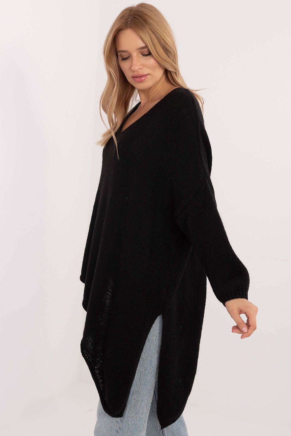 TEEK - Split Bottom Pulled Down Sweater SWEATER TEEK MH   