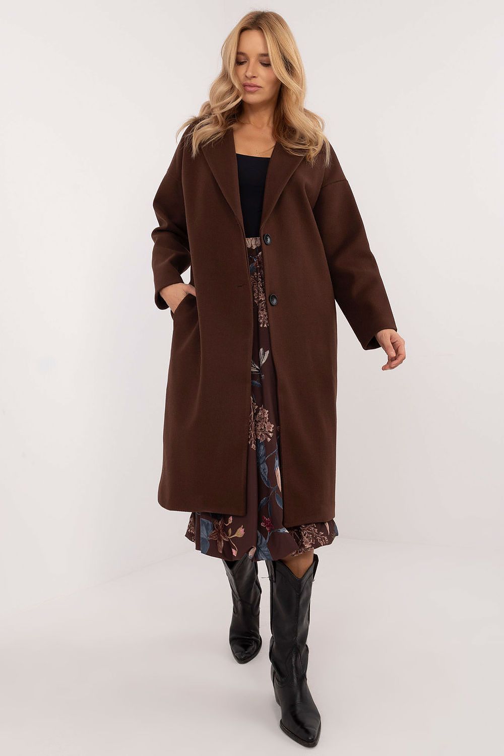 TEEK - Warm Option Buttoned Coat COAT TEEK MH brown 2 S 