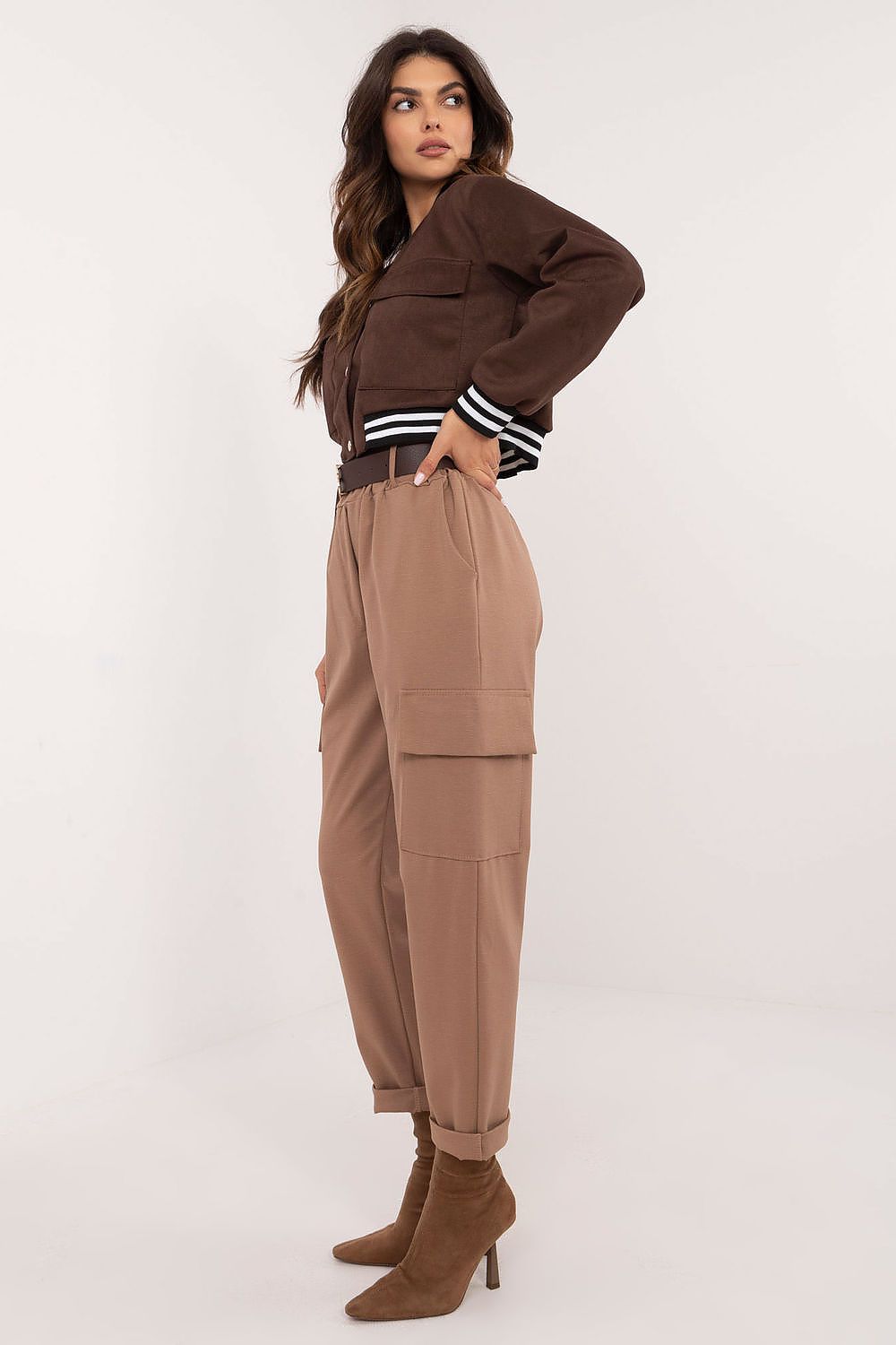 TEEK - Multiple Pocket Women Belted Trousers PANTS TEEK MH   