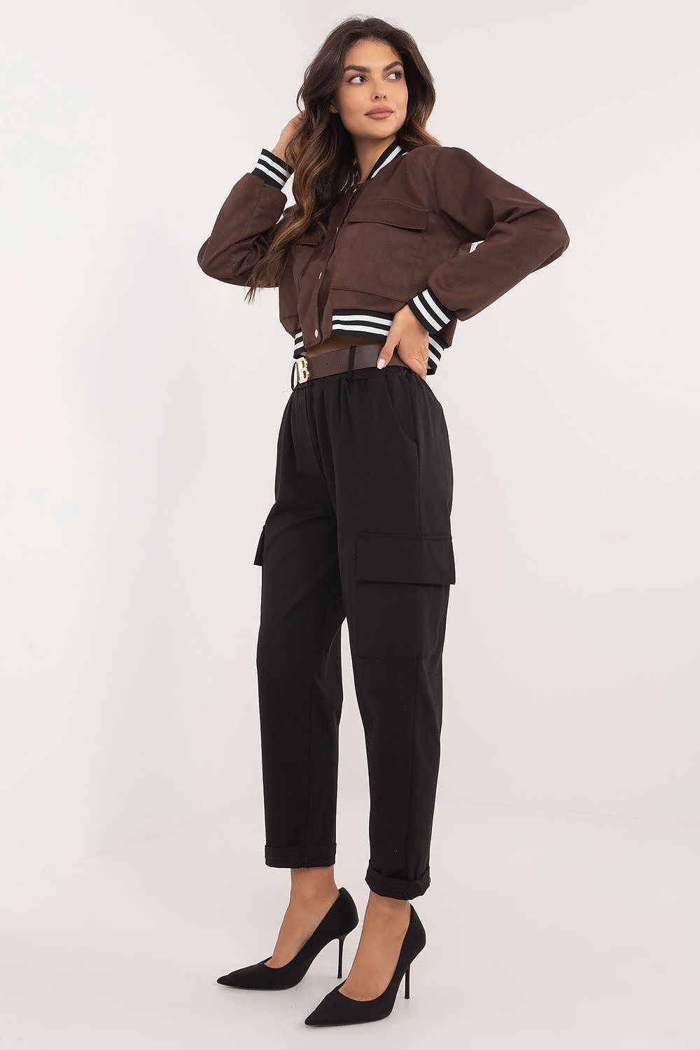 TEEK - Multiple Pocket Women Belted Trousers PANTS TEEK MH   