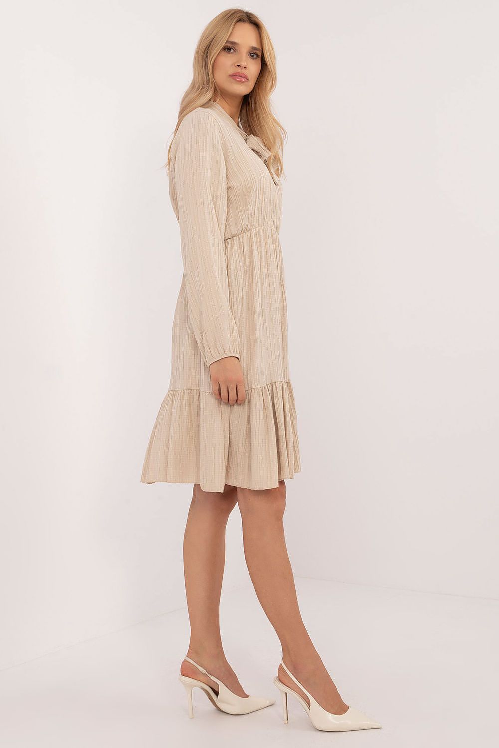 TEEK - Neck Tied Knee-Length Day Dress DRESS TEEK MH   