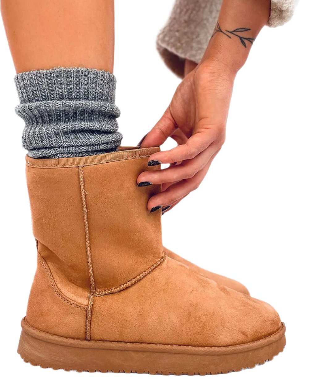 TEEK - Brown She Suede Snow Boots SHOES TEEK MH   