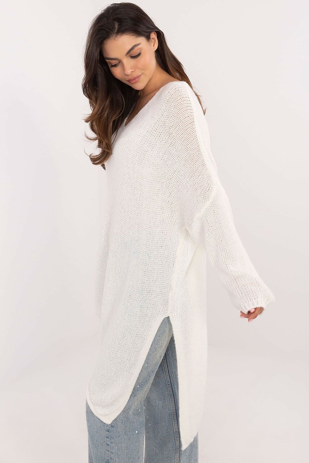 TEEK - Split Bottom Pulled Down Sweater SWEATER TEEK MH   