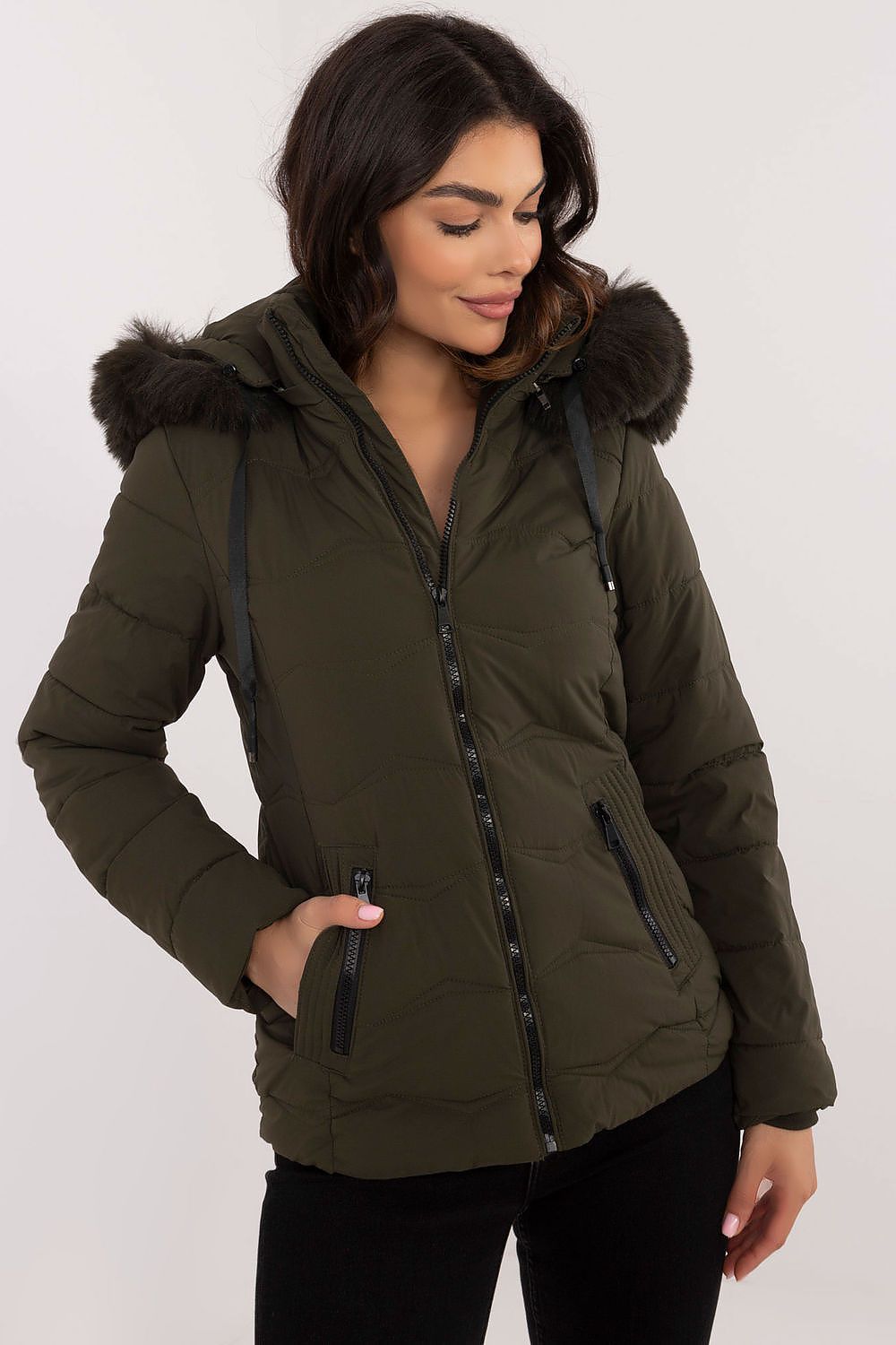 TEEK - Slim Thick Hip Cut Plush Hood Jacket JACKET TEEK MH green S 