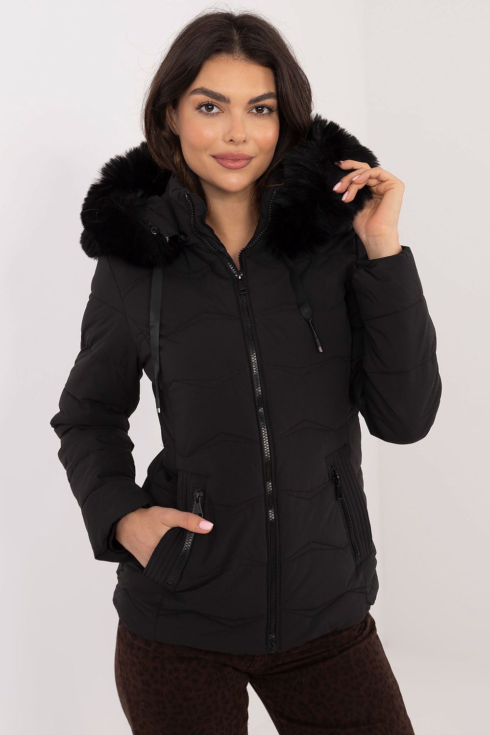 TEEK - Slim Thick Hip Cut Plush Hood Jacket JACKET TEEK MH black S 