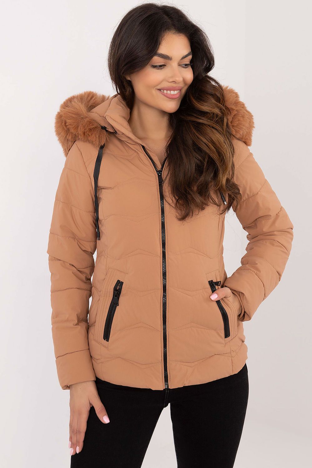 TEEK - Slim Thick Hip Cut Plush Hood Jacket JACKET TEEK MH brown S 