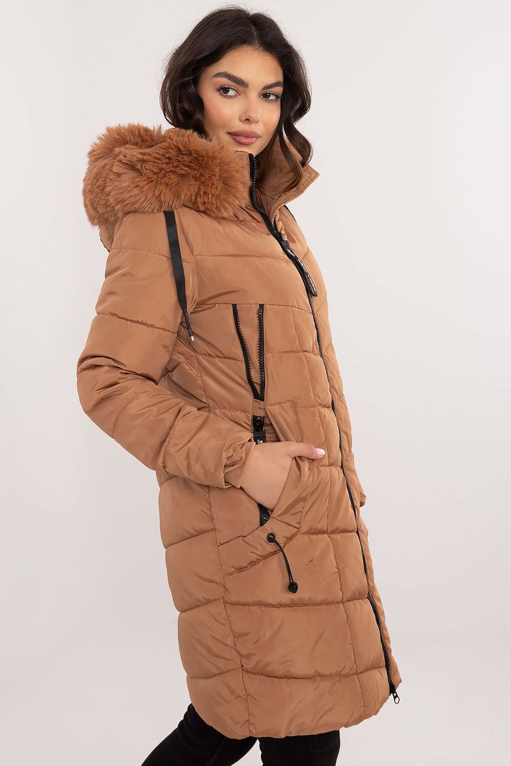 TEEK - NY Zippered Chest Expandable Side Plush Coat COAT TEEK MH   