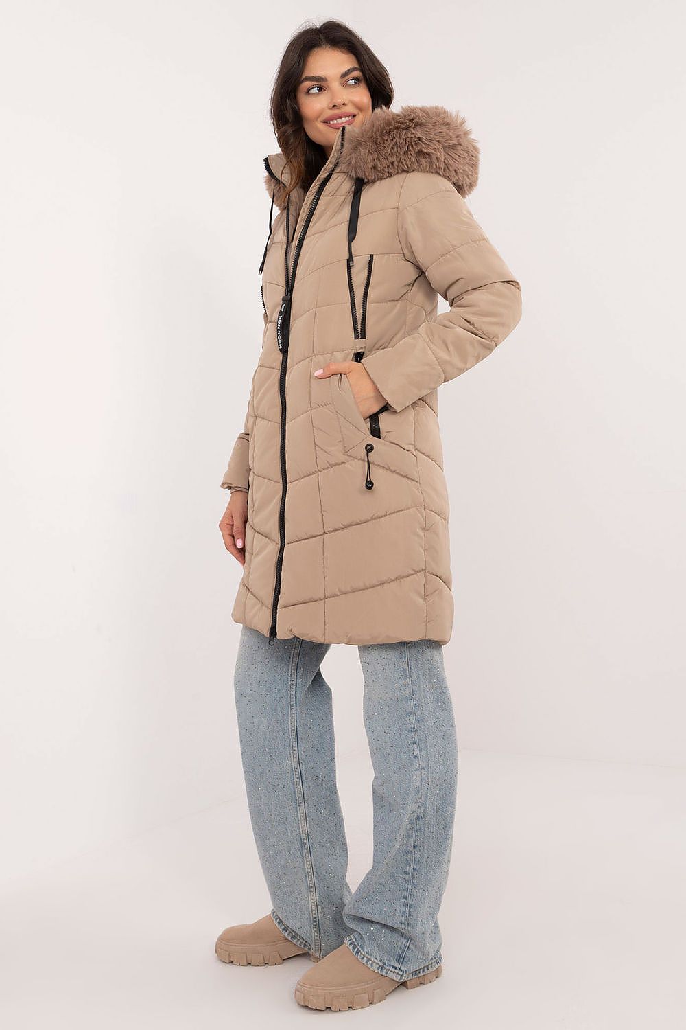 TEEK - NY Zippered Chest Expandable Side Plush Coat COAT TEEK MH   