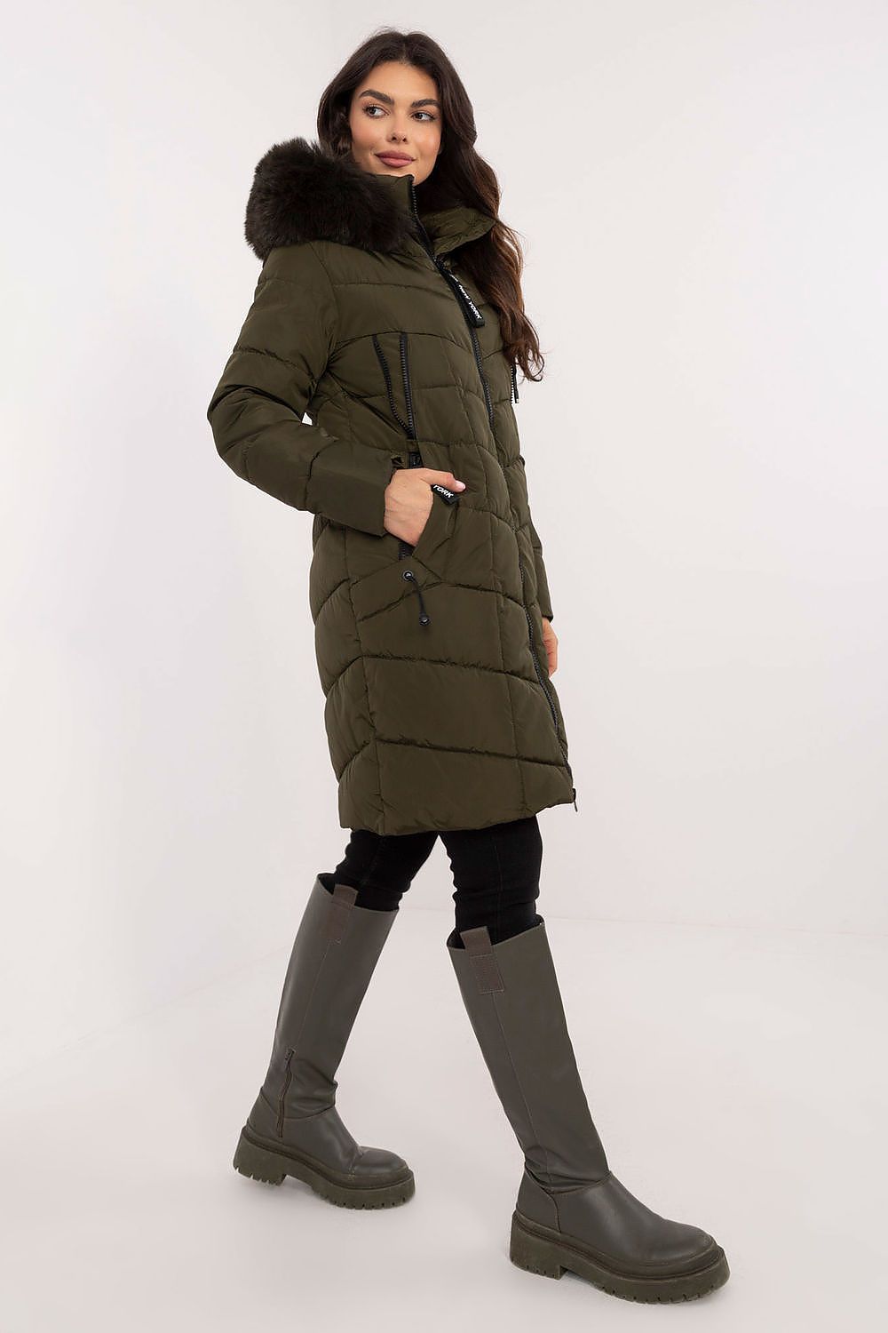 TEEK - NY Zippered Chest Expandable Side Plush Coat COAT TEEK MH   