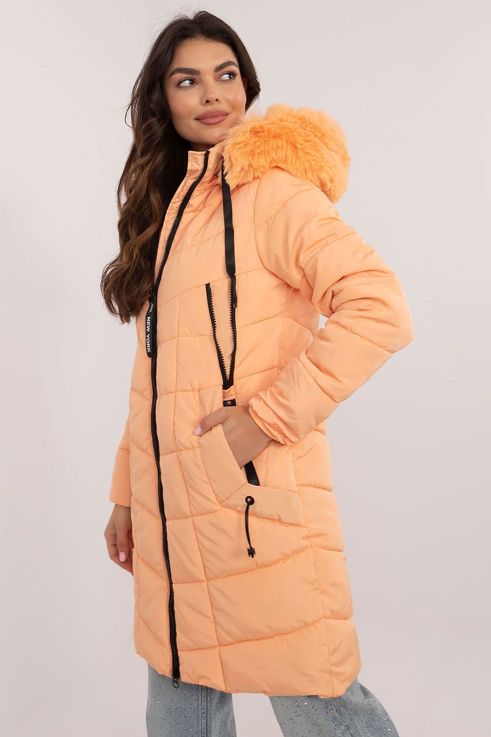 TEEK - NY Zippered Chest Expandable Side Plush Coat COAT TEEK MH   