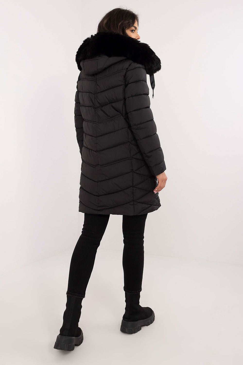 TEEK - Hooded Plush Silhouette Puff Coat COAT TEEK MH   