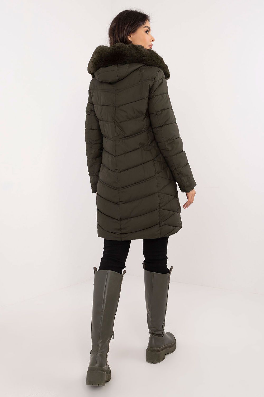 TEEK - Hooded Plush Silhouette Puff Coat COAT TEEK MH   