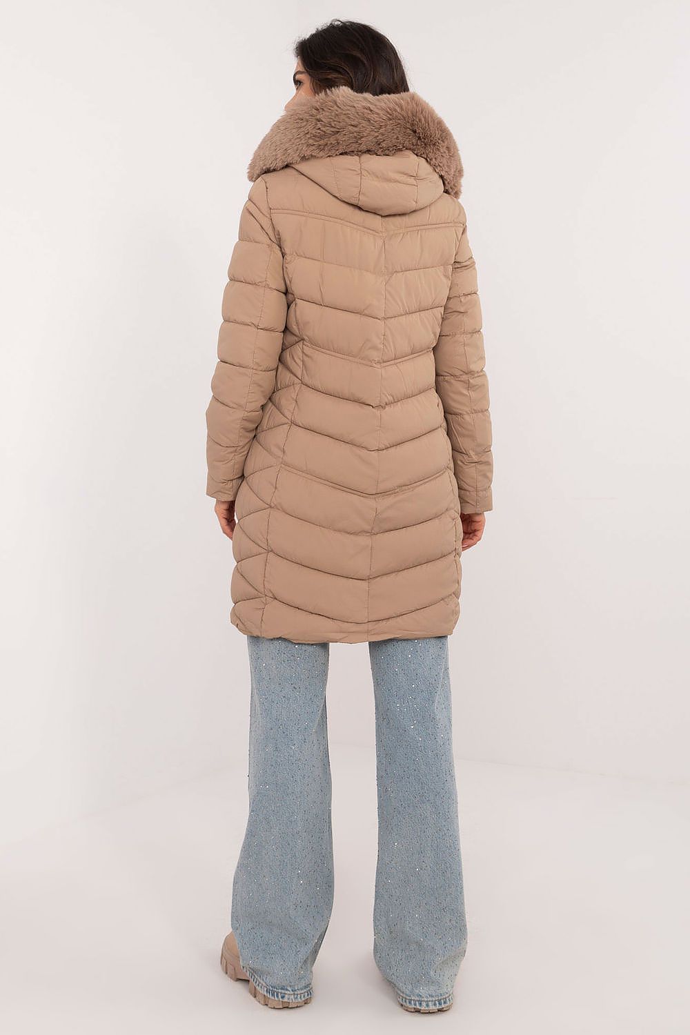 TEEK - Hooded Plush Silhouette Puff Coat COAT TEEK MH   