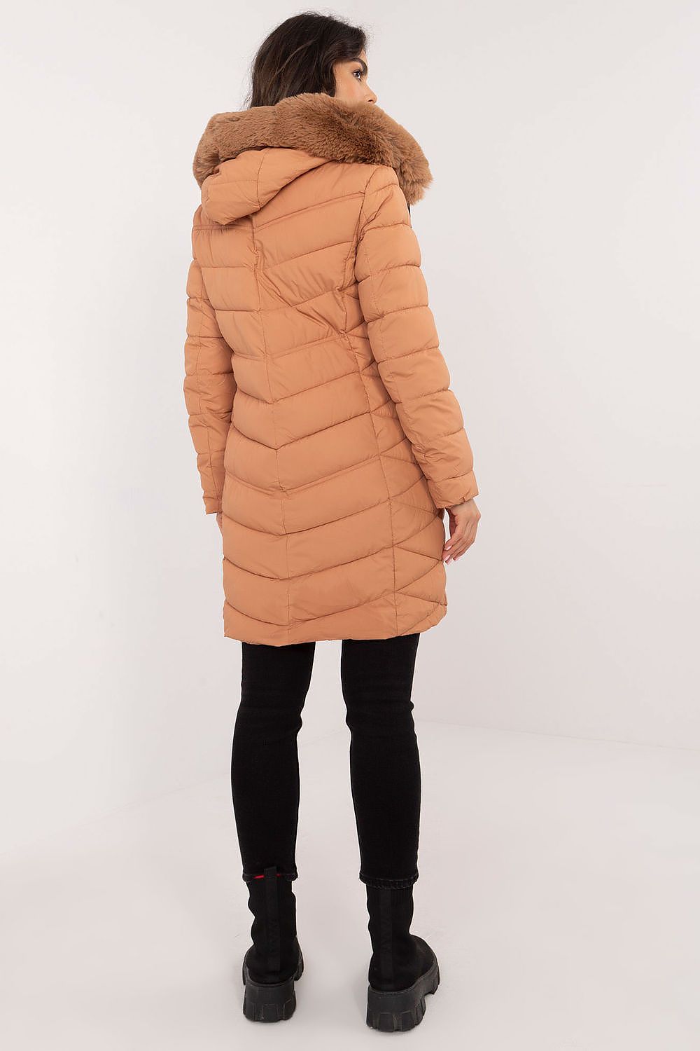 TEEK - Hooded Plush Silhouette Puff Coat COAT TEEK MH   