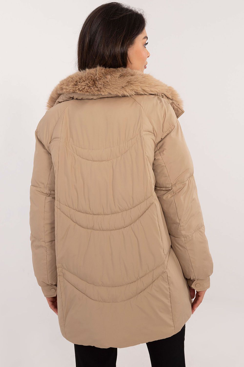 TEEK - Brown Plushed Up To The Collar Coat COAT TEEK MH   