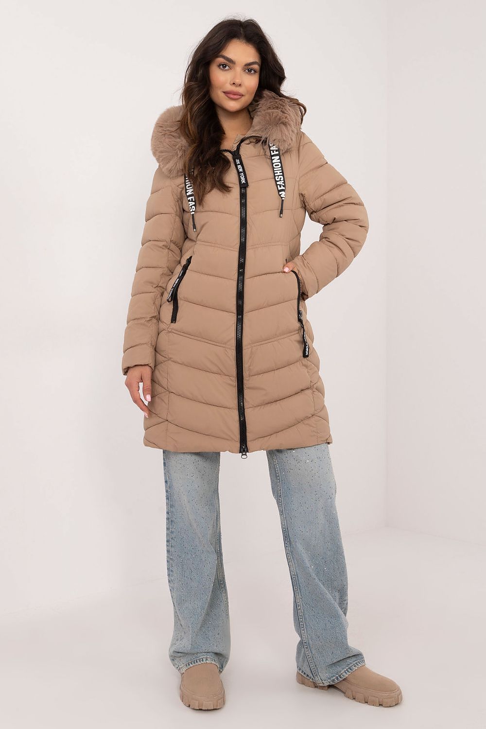 TEEK - Hooded Plush Silhouette Puff Coat COAT TEEK MH   