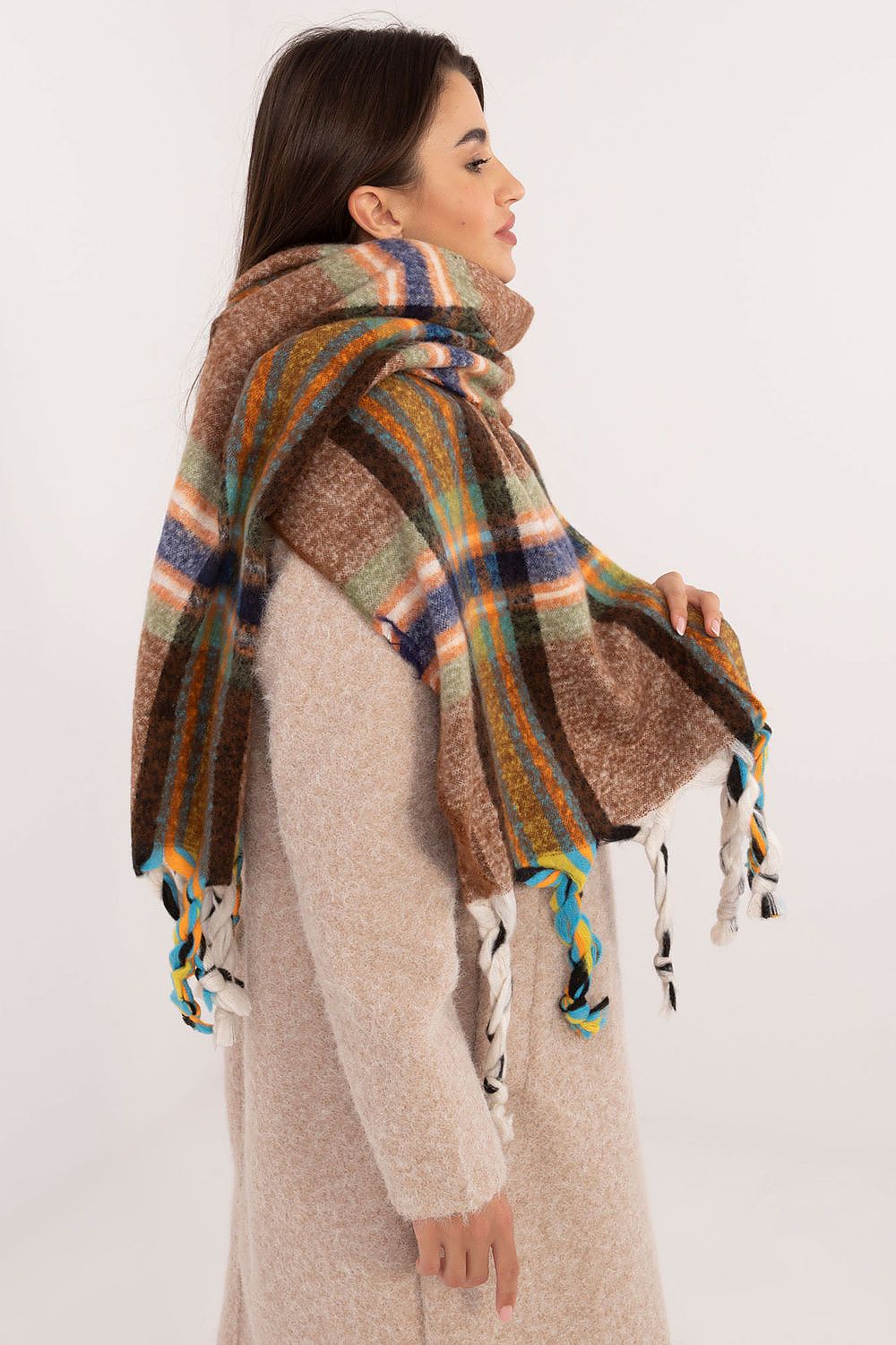 TEEK - Checkered Fringe Scarf SCARF TEEK MH   