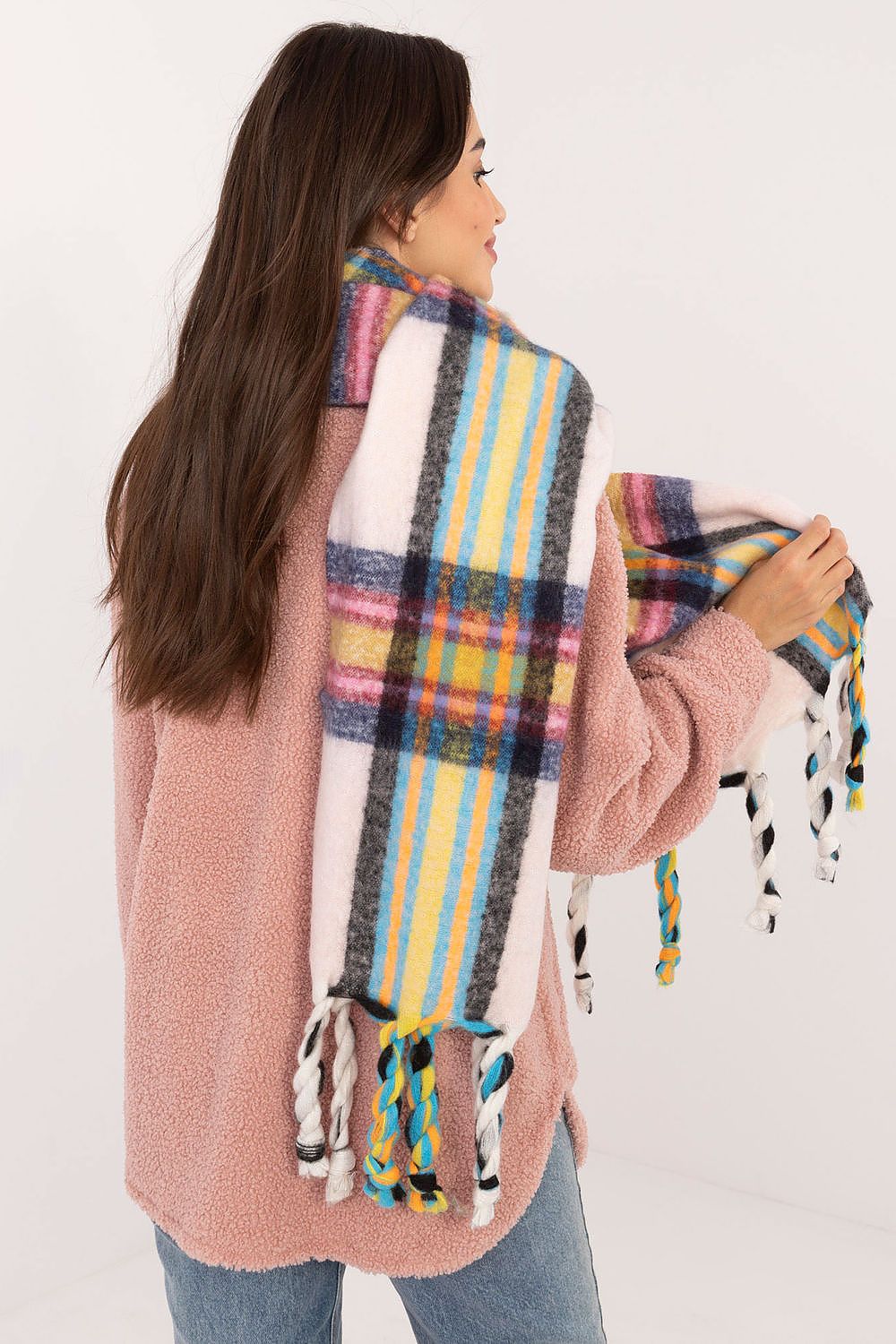 TEEK - Checkered Fringe Scarf SCARF TEEK MH   