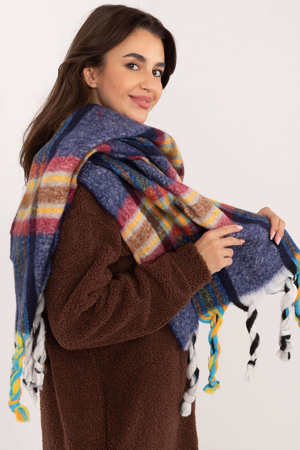 TEEK - Checkered Fringe Scarf SCARF TEEK MH   