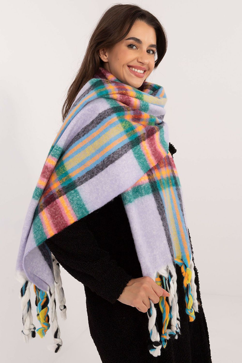 TEEK - Checkered Fringe Scarf SCARF TEEK MH   